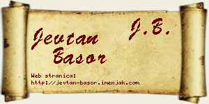 Jevtan Basor vizit kartica